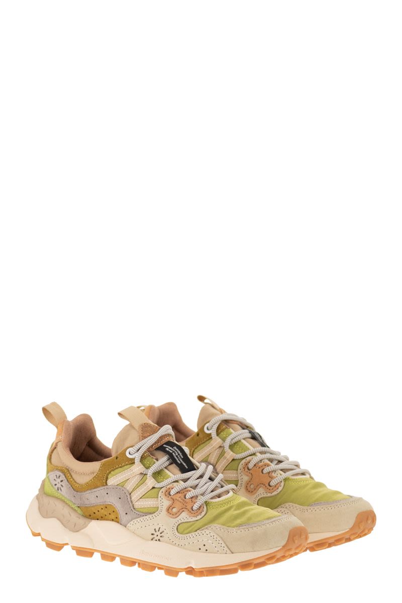 Flower Mountain Yamano 3 - Sneakers In Suede And Technical Fabric