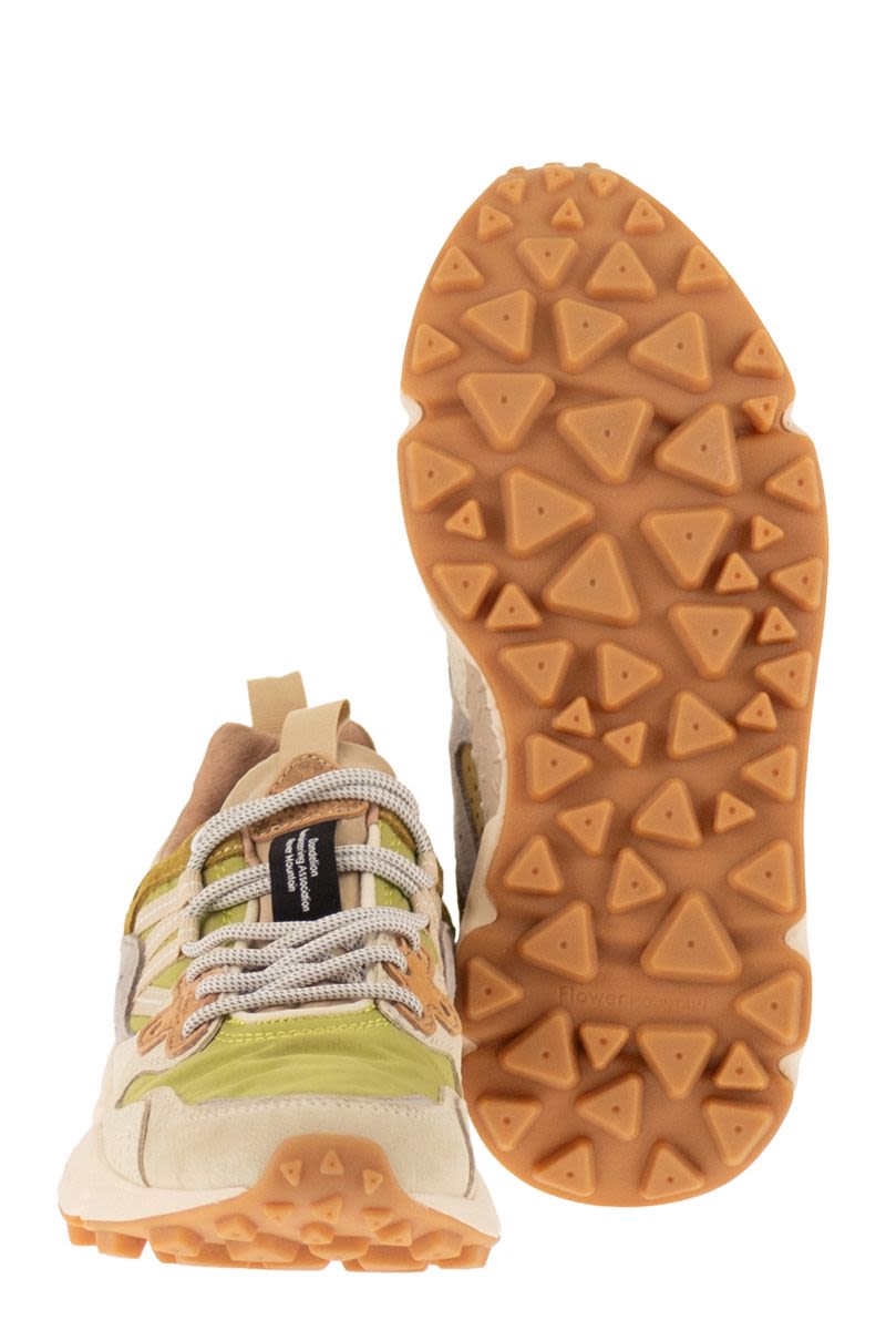 Flower Mountain Yamano 3 - Sneakers In Suede And Technical Fabric