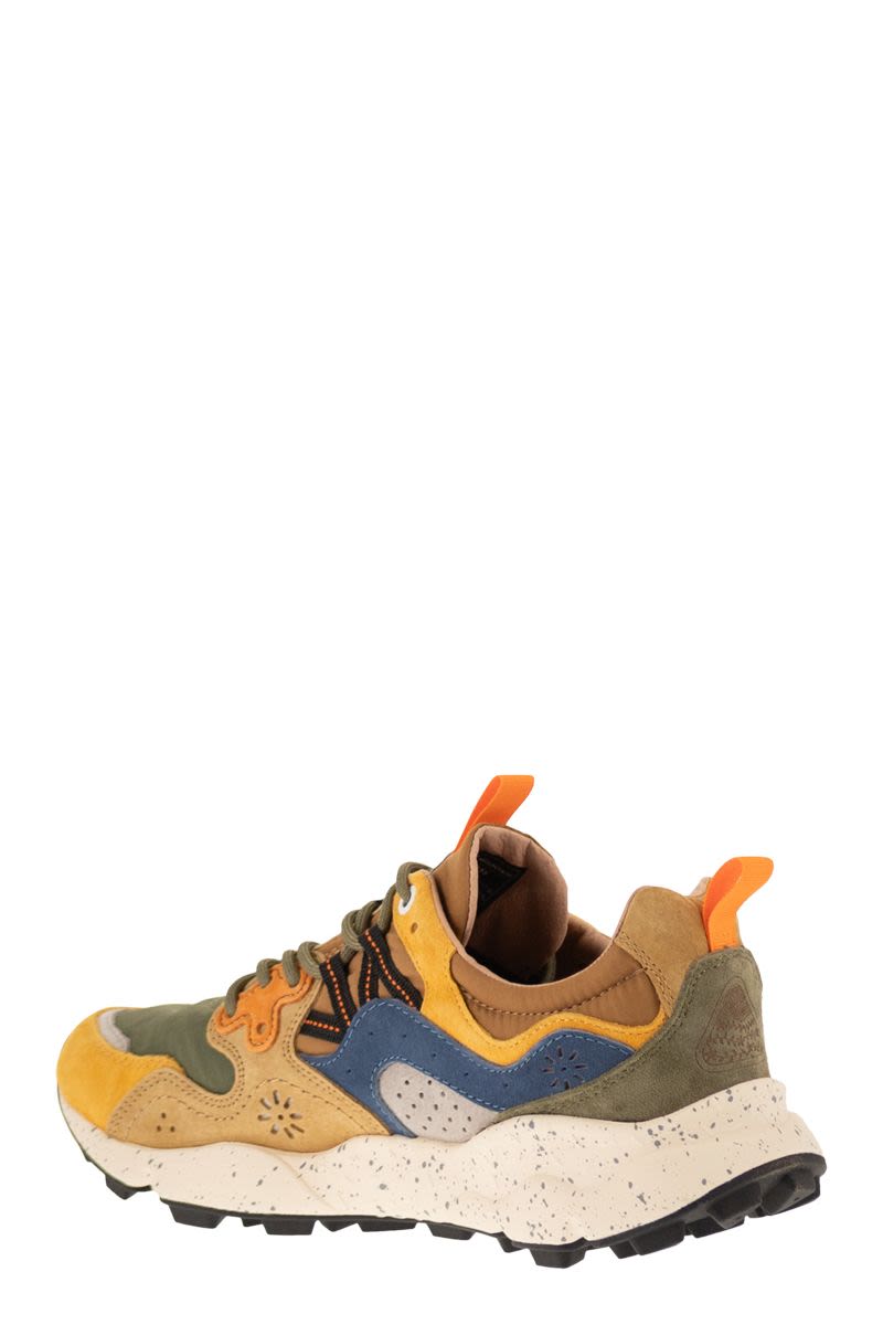 Flower Mountain Yamano 3 - Sneakers In Suede And Technical Fabric