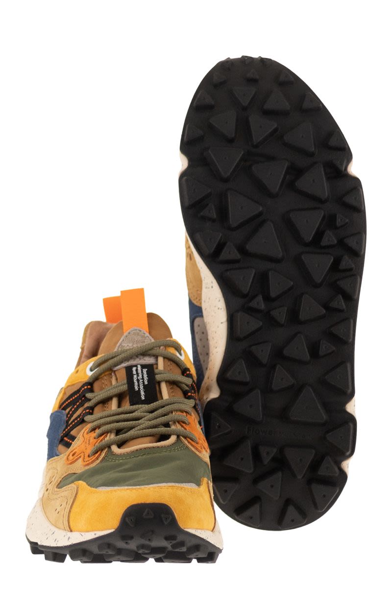 Flower Mountain Yamano 3 - Sneakers In Suede And Technical Fabric