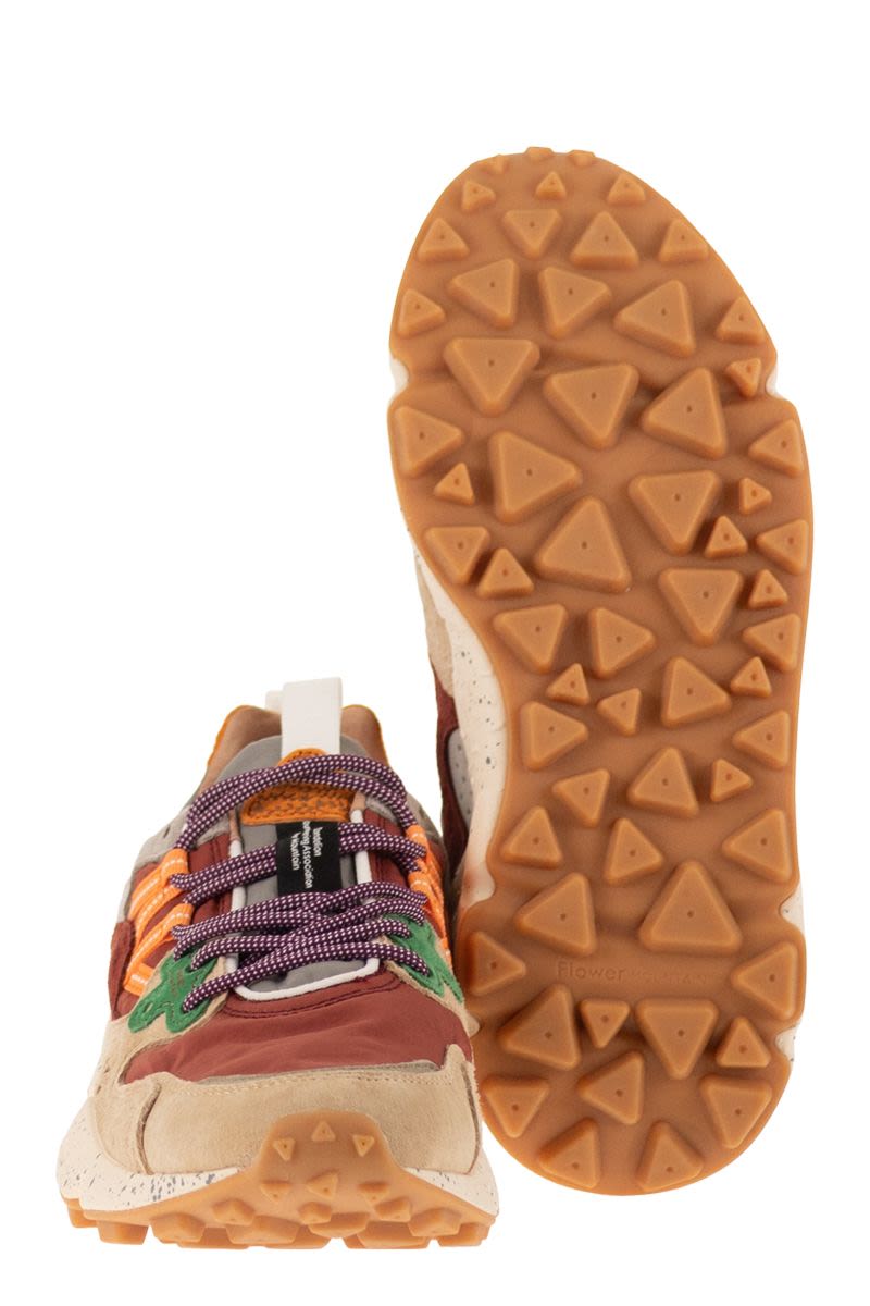 Flower Mountain Yamano 3 - Sneakers In Suede And Technical Fabric