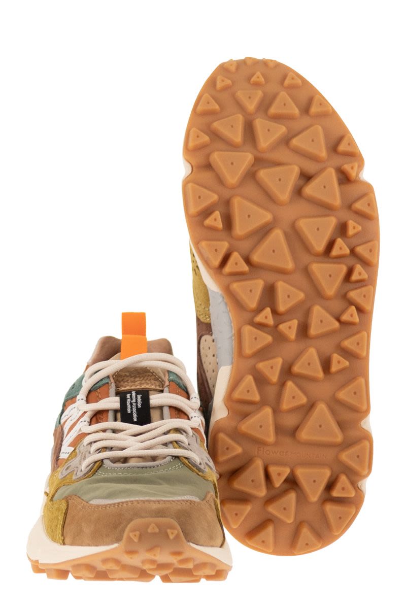 Flower Mountain Yamano 3 - Sneakers In Suede And Technical Fabric