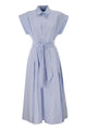 Polo Ralph Lauren Striped Cotton Shirt Dress With Belt