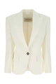 Alexander Vauthier Ivory Stretch Viscose Blend Blazer