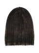 Avant Toi Hand Painted Corn Cob Stitch Hat With Destroyed Edges.