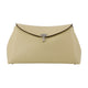 Toteme T-Lock Clutch Bag –  – Leather – Ivory