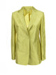 Max Mara Studio Single-Breasted Cedar Silk Jacket