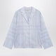 Toteme Light Blue Monogram Cottonblend Pajama Shirt