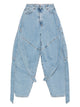 The Attico Wide-Leg Denim Jeans
