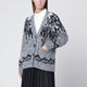 Roberto Collina Grey Woolblend Cardigan With Sequins