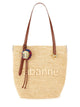 Paco Rabanne Natural Raffia Tote Bag