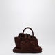 The Attico La Passeggiata Mini Top Handle Bag -  - Leather - Brown