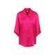Dries Van Noten Fuchsia Clea Silk Shirt