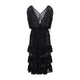 Dries Van Noten Black Dally Cotton Midi Dress