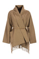 Max Mara Abilita Fringed Long-Sleeve Coat