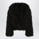 Blancha Short Chocolate Brown Fur Jacket