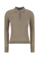 Max Mara Dove Grey Cashmere Blend Gitano Polo Shirt