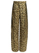 Max Mara Sportmax Casual Animal Brown Silk Pants