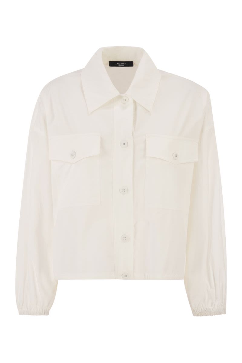 Weekend Max Mara Wkiorigano – Cotton Shirt With Patch Pockets