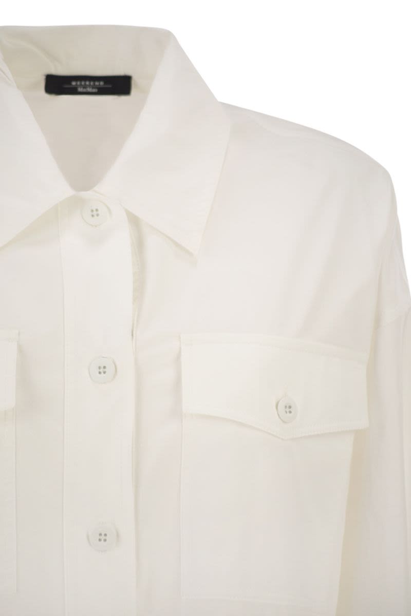 Weekend Max Mara Wkiorigano – Cotton Shirt With Patch Pockets