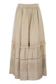 Weekend Max Mara Wkipallore – Long Linen Skirt With Lace Inserts