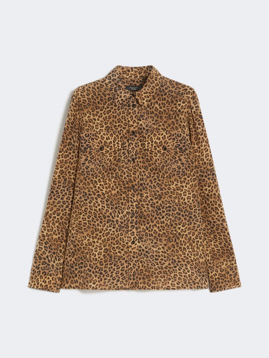 Weekend Max Mara Wkdlemma - Printed Silk Shirt With Pockets