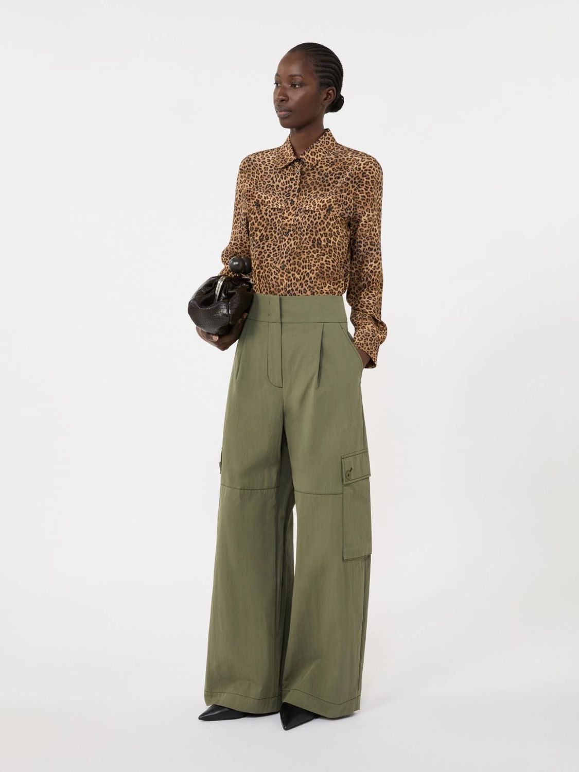 Weekend Max Mara Wkdlemma - Printed Silk Shirt With Pockets