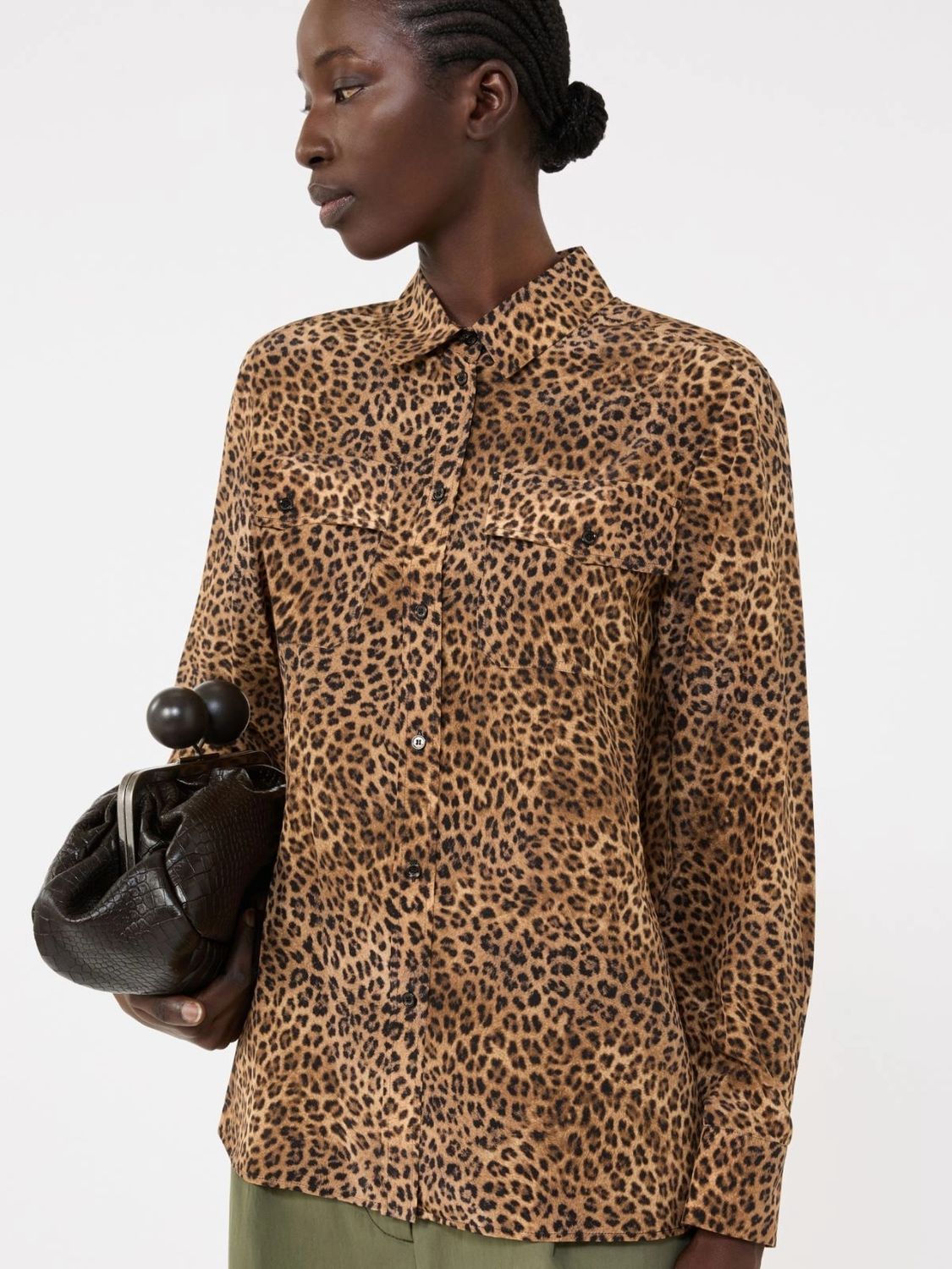 Weekend Max Mara Wkdlemma - Printed Silk Shirt With Pockets