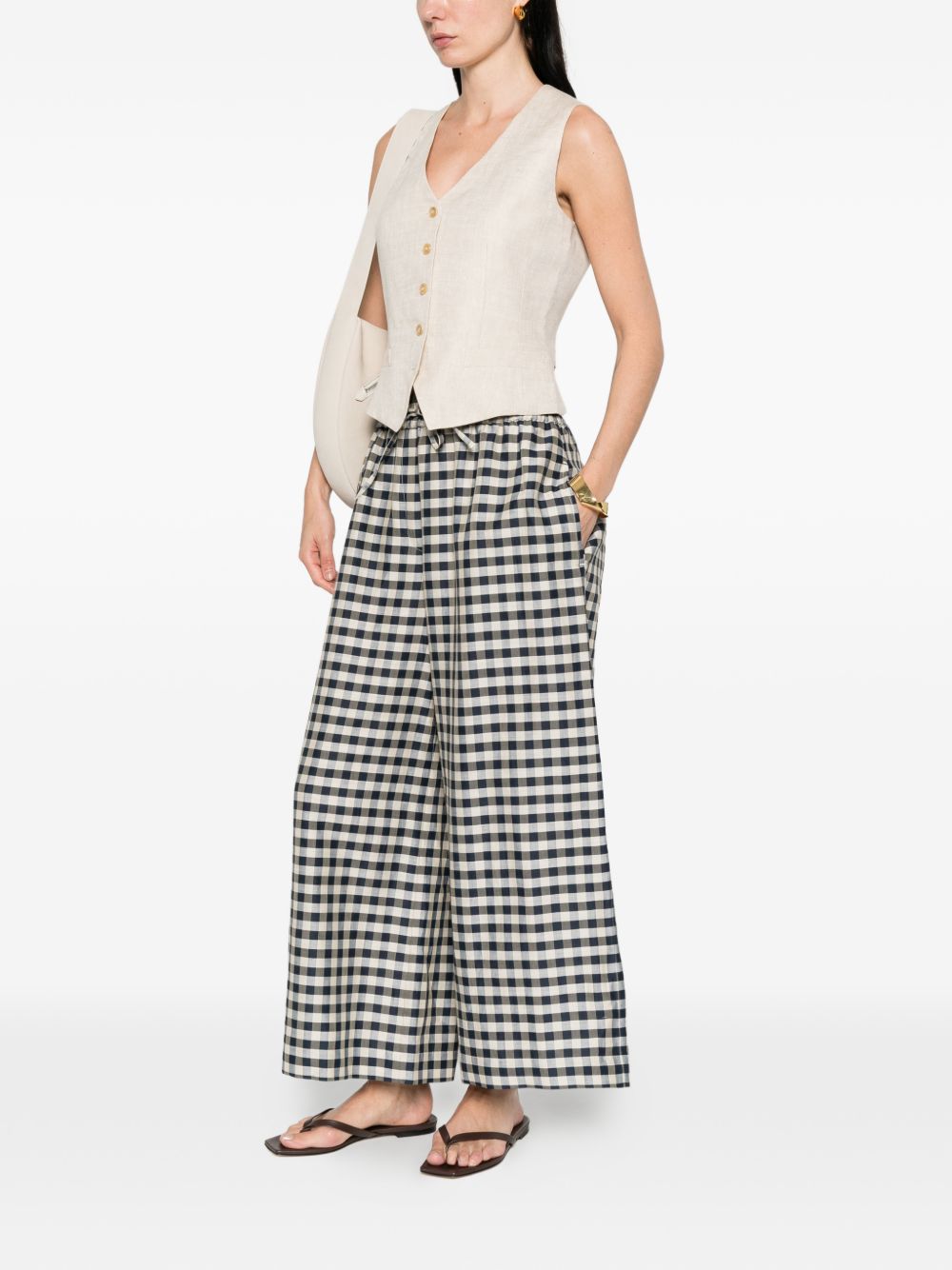 Weekend Max Mara Pace Raw Linen Vest