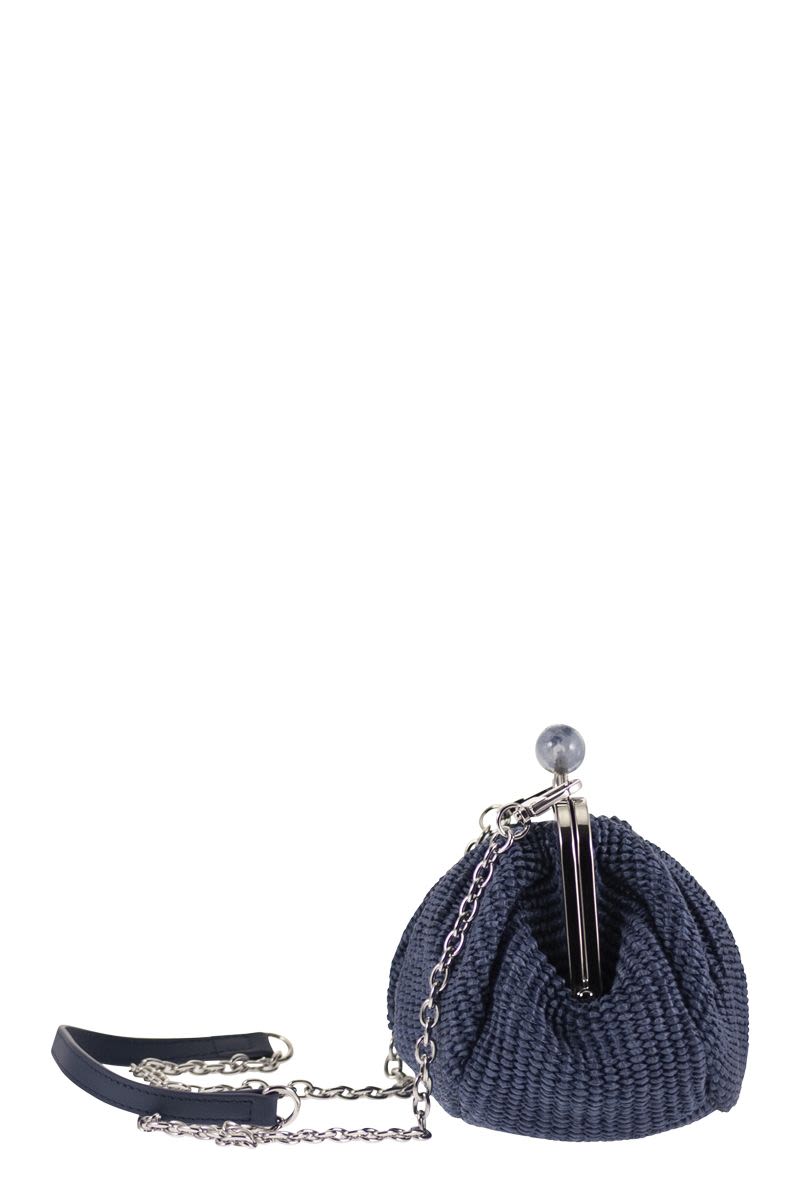 Weekend Max Mara Wkapalmas - Raffia-Effect Pasticcino Bag