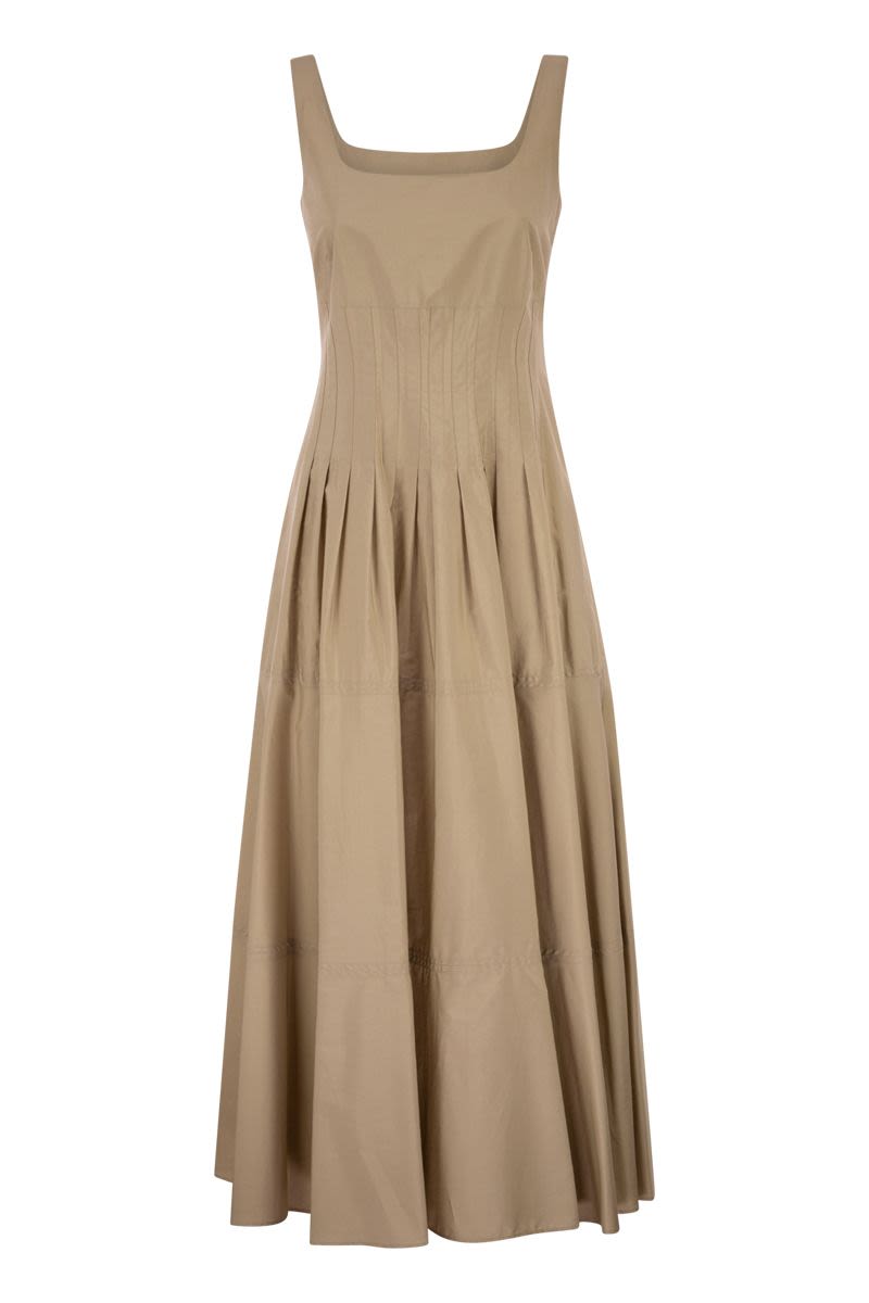 Max Mara Mstfeltre - Cotton Midi Dress With Structured Bodice
