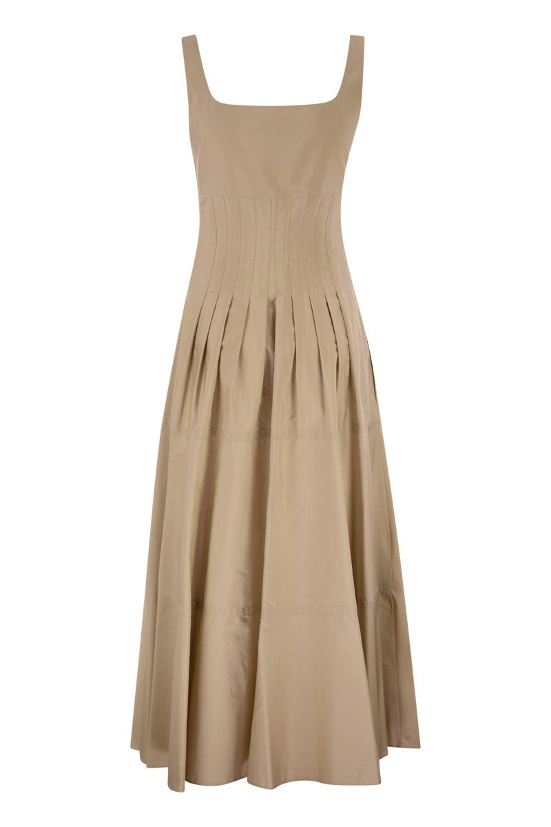 Max Mara Mstfeltre - Cotton Midi Dress With Structured Bodice