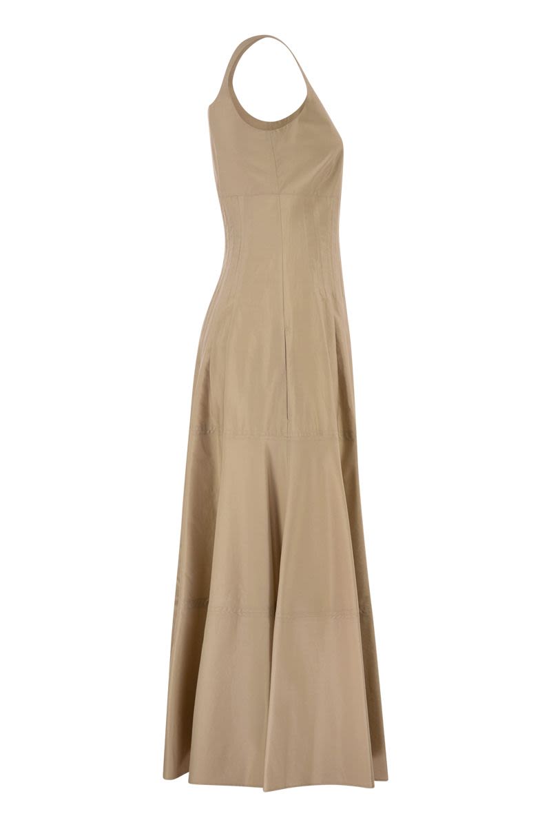 Max Mara Mstfeltre - Cotton Midi Dress With Structured Bodice
