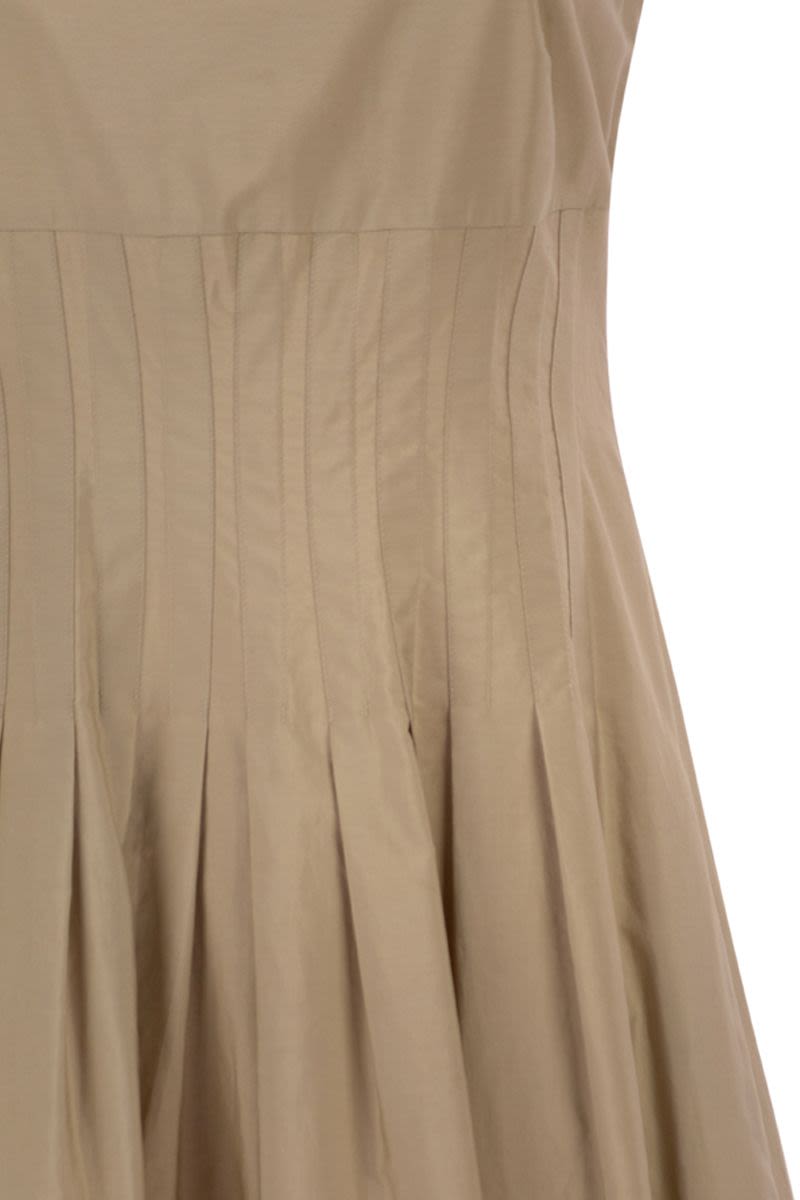 Max Mara Mstfeltre - Cotton Midi Dress With Structured Bodice