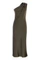 Max Mara Mseentrata - One-Shoulder Dress In Shiny Satin