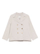 S Max Mara Light Grey Double-Breasted Notched Jacket