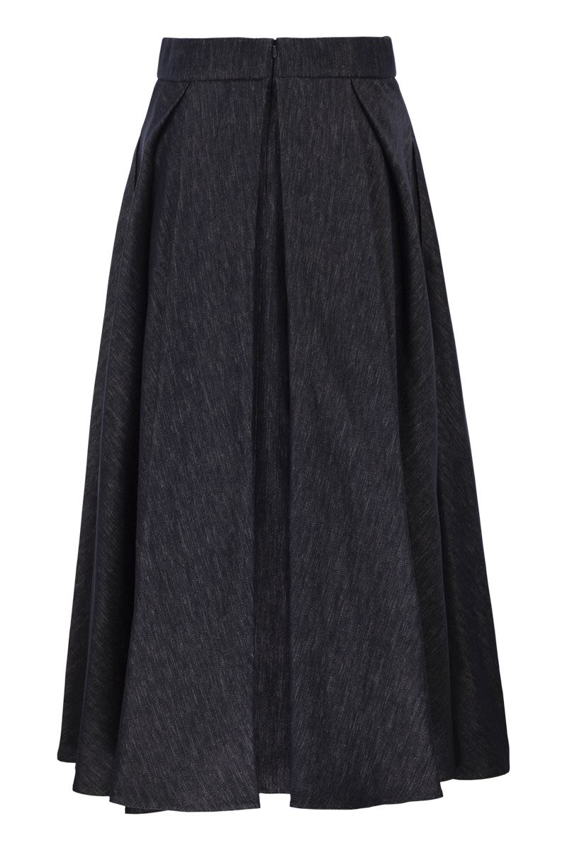S Max Mara Smmalex - Corolla Skirt In Cotton Blend
