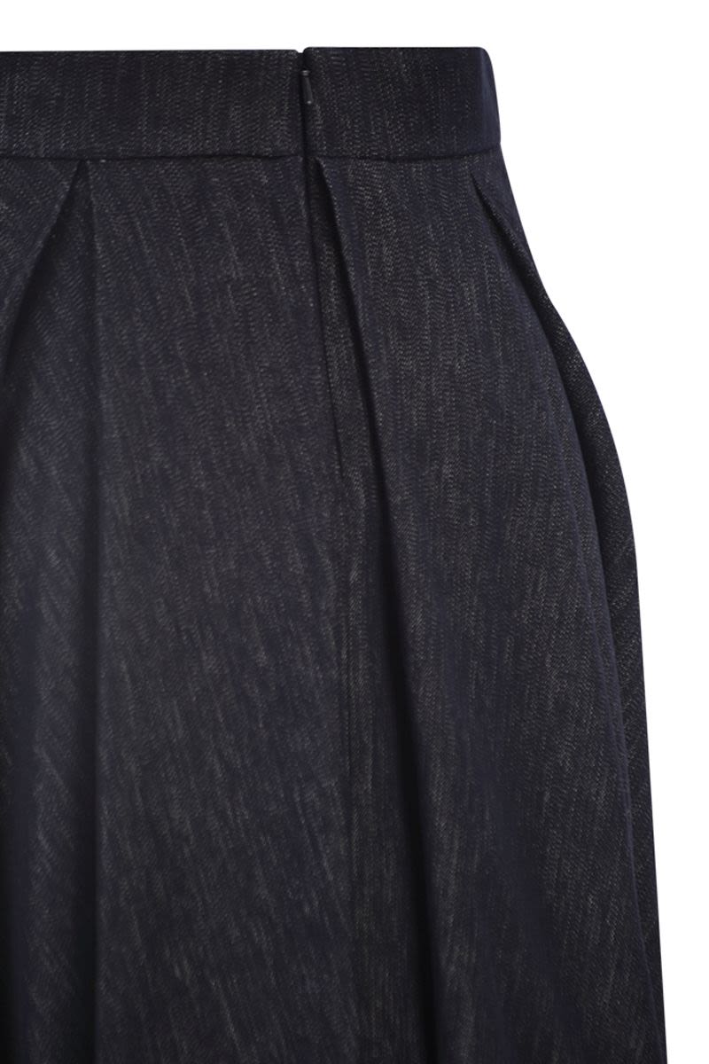 S Max Mara Smmalex - Corolla Skirt In Cotton Blend