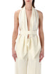 Alberta Ferreti Alberta Ferretti Draped Scarf-Effect Top