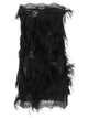 The Attico Lace And Feather Dress