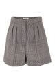 Max Mara Mxmagoraio - Pure Virgin Wool Prince Of Wales Tailored Shorts