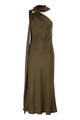 Max Mara Mxevasto - One-Shoulder Long Dress In Pure Silk