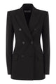 Max Mara Sportmax Spxadamo - Tailored Double-Breasted Virgin Wool Blazer