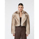 Max Mara Sportmax Spxquantum Faux-Fur Khaki