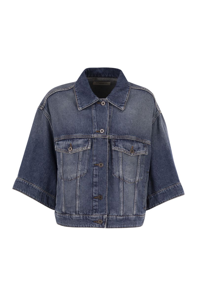 Weekend Max Mara Wkdliuti - Cropped Cotton Denim Jacket