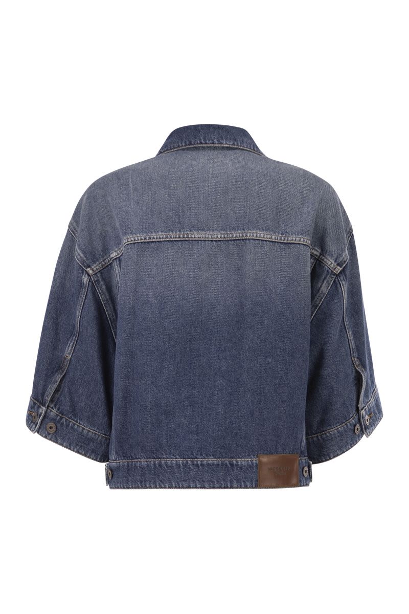 Weekend Max Mara Wkdliuti - Cropped Cotton Denim Jacket