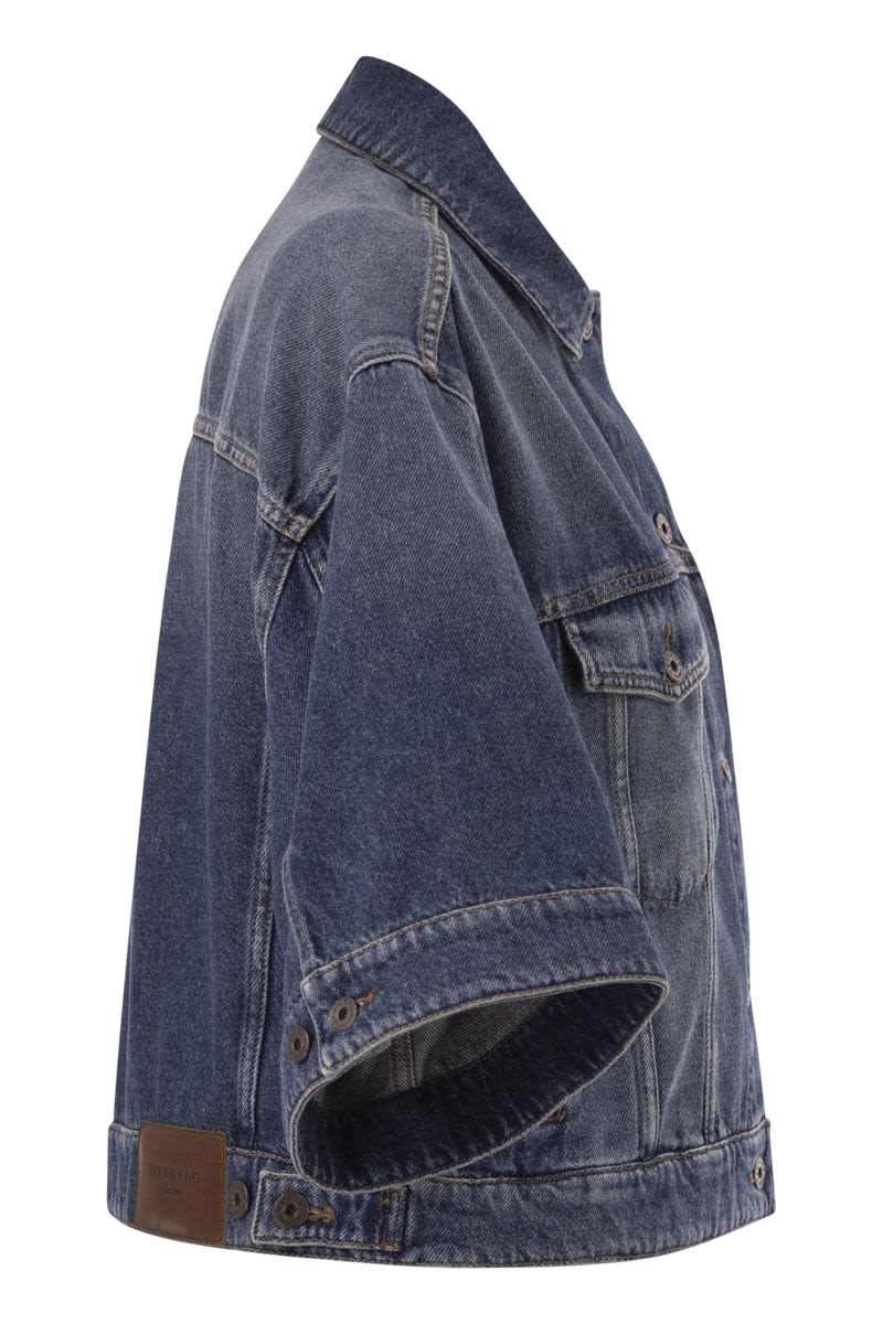 Weekend Max Mara Wkdliuti - Cropped Cotton Denim Jacket