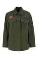 Weekend Max Mara Wkdrazza - Cotton Overshirt With Embroidered Patches