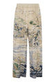 Weekend Max Mara Wkdcurva - Printed Pure Silk Fluid Trousers