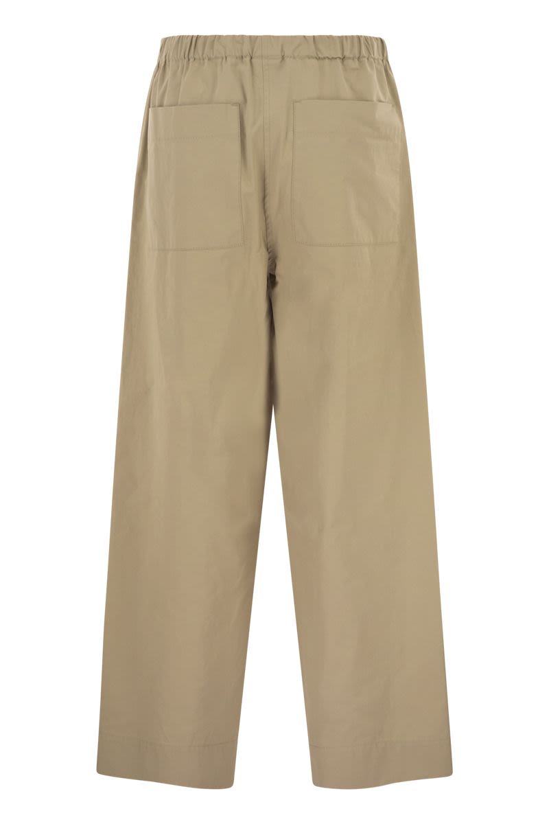 Weekend Max Mara Wkdlibero - Pure Cotton Wide-Leg Trousers